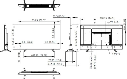 Monitor Hikvision DS-D5043F3-1V0S HIKVISION