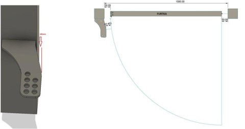 Uchwyty MOD.100/12/16 na słupek do napędów z otworami 12mm: CAME, FAAC, Genius, Proxima itd. PRESBET