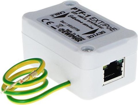 Zabezpieczenie przeciwprzepięciowe 1-kanałowe do kamer IP serii EXTREME EWIMAR PTF-51-EXT/PoE EWIMAR