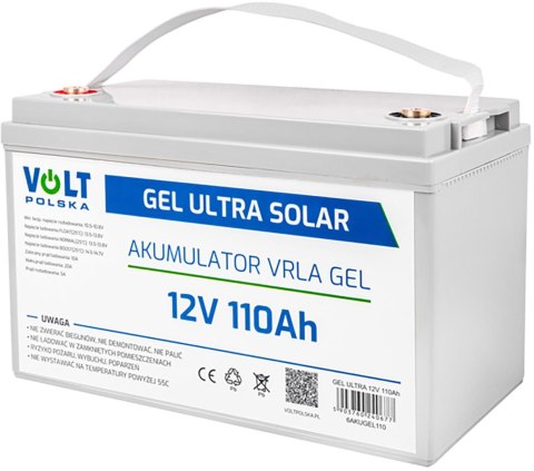 Akumulator Volt Polska GEL VPRO Solar 12V 110Ah VOLT POLSKA