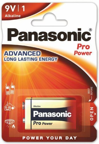 Bateria 6LR61 PANASONIC 9V Alcaline PRO (blister 1 szt.) PANASONIC