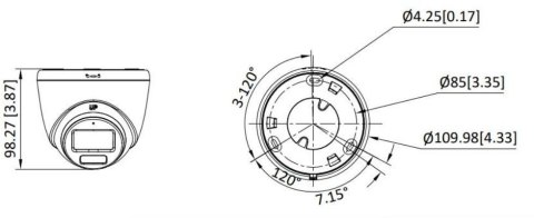 Kamera 4w1 Hikvision DS-2CE72DF3T-LFS(2.8mm)(O-STD) HIKVISION