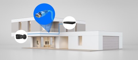 Kamera IP Hilook IPC-B141H-C Black tuba 4MP 2.8mm IR20m PoE HILOOK