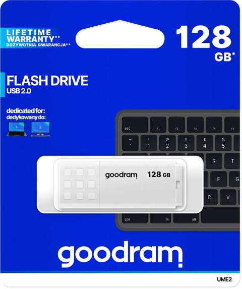 Pendrive Goodram UME2 128GB USB 2.0 Biały GOODRAM