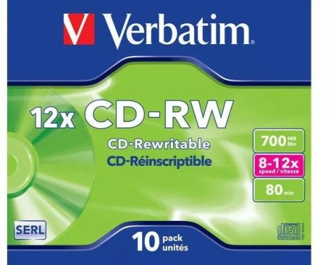 Płyty CD-RW Verbatim Jewel Case (10szt) VERBATIM