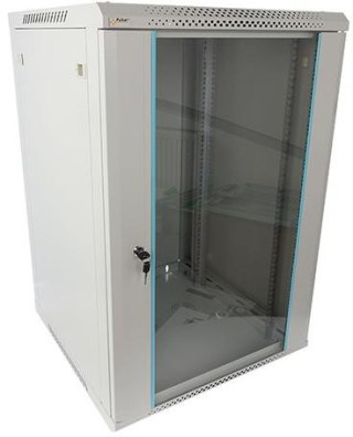 Szafa RACK Pulsar 18U / 19" wisząca do złożenia 600x600 szara PULSAR