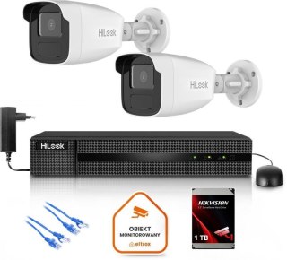 Zestaw monitoringu Hilook 2x kamera IPC-B440H(4mm)(C) z dyskiem 1TB HILOOK