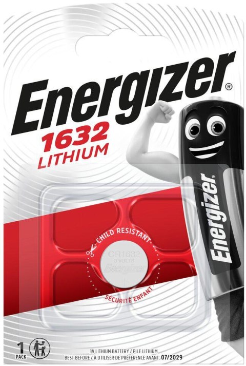 Bateria CR1632 Energizer Lithium (blister 1 szt.) ENERGIZER
