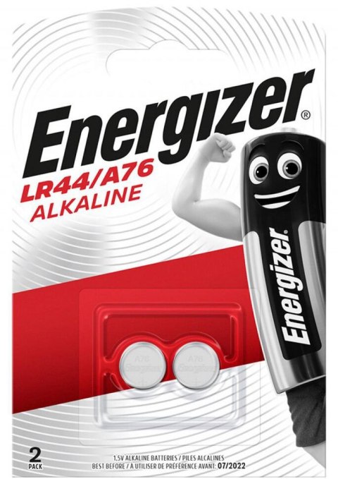 Bateria G13 / LR44 / A76 Energizer Alcaline (blister 2 szt.) ENERGIZER