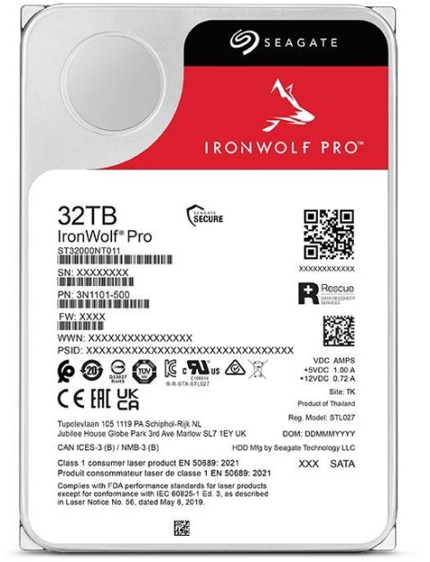 DYSK SEAGATE IronWolf PRO ST32000NT000 32TB SEAGATE
