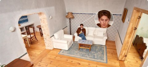 Kamera IP Imou Cue 2E 3MP IPC-C32EP z kartą pamięci 64GB IMOU