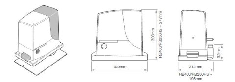Napęd/Siłownik NICE ROBUS 1000 do bram przesuwnych NICE