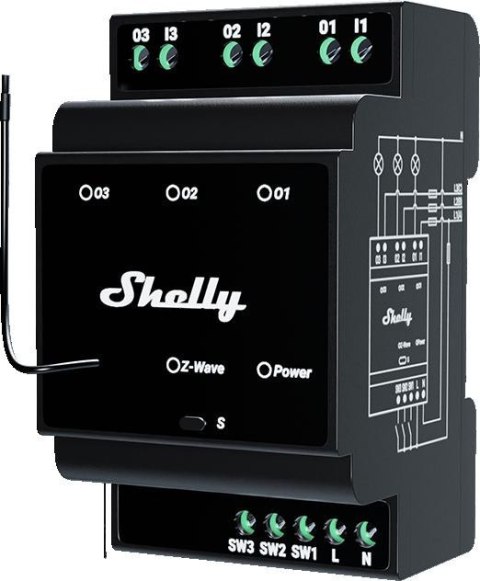 Shelly Wave PRO 3 EU LR SHELLY