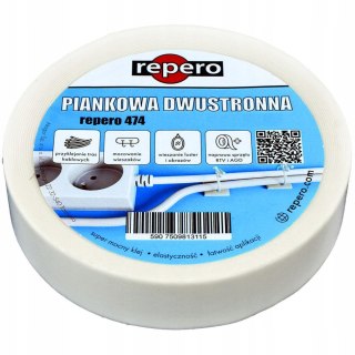 TAŚMA REPERO 474 PIANKOWA 18MMX5M REPERO
