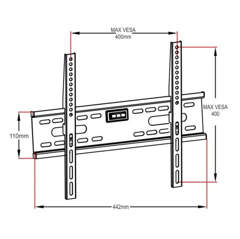 UCHWYT DO TV LCD/LED 26-60" 45KG AR-33 ART bez regulacji 2,4cm ART