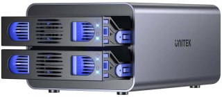 Unitek Obudowa RAID do dysku SATA 2.5''/3.5'' 4 tryby 40TB USB C 10Gb/s UNITEK