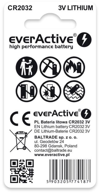 Bateria CR2032 everActive (blister 2 szt.) EVERACTIVE