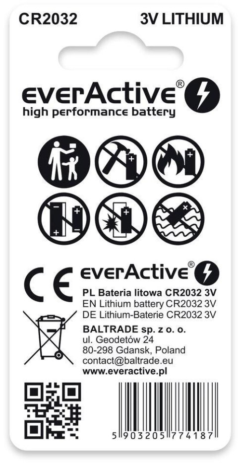 Bateria CR2032 everActive (blister 2 szt.) EVERACTIVE