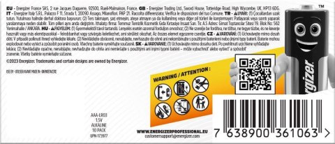 Bateria LR03 / AAA Energizer Industrial (box 10 szt.) ENERGIZER