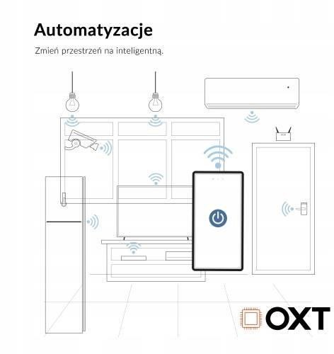 Moduł OXT przekaźnik 1 obwód pomiar 16A WIFI TUYA T220P BLEBOX