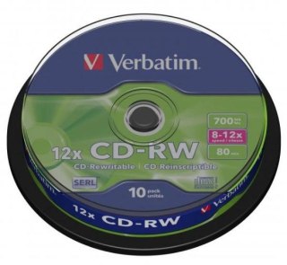Płyty CD-RW Verbatim SERL Scratch Resistant (10szt) VERBATIM