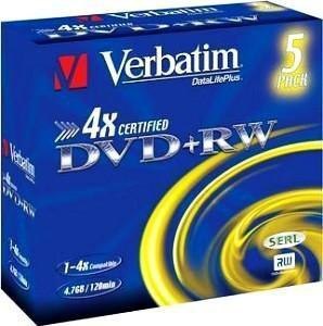 Płyty DVD+RW Verbatim Rewritable (5szt) VERBATIM