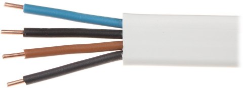 Przewód elektryczny drut płaski YDYp 450/750V 4x1,5mm2 ELEKTROKABEL 100m ELEKTROKABEL