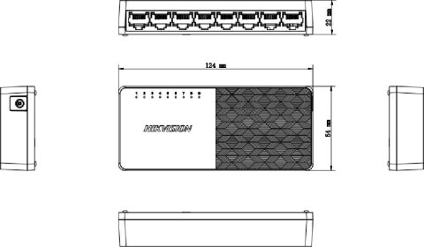 Switch Hikvision DS-3E0508D-O HIKVISION