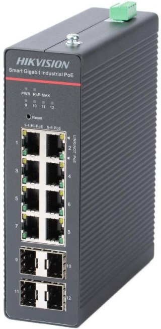 Switch Hikvision DS-3T1512HP-SI-8P4FKIT(240W) LinkVu HIKVISION
