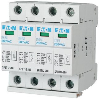 EATON OGRANICZNIK PRZEPIĘĆ T1+T2 B+C 4P 4M 12.5KA 1.5KV TN, TNS SPBT12-280/4 EATON