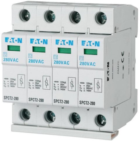 EATON OGRANICZNIK PRZEPIĘĆ T2 C 4P 4M 20/40KA 1.4KV TN, TNS, TNCS SPCT2-280/4 EATON