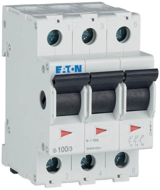 EATON ROZŁĄCZNIK IZOLACYJNY MODUŁOWY 100A 3Z 3P 3M 415V AC IS-100/3 EATON
