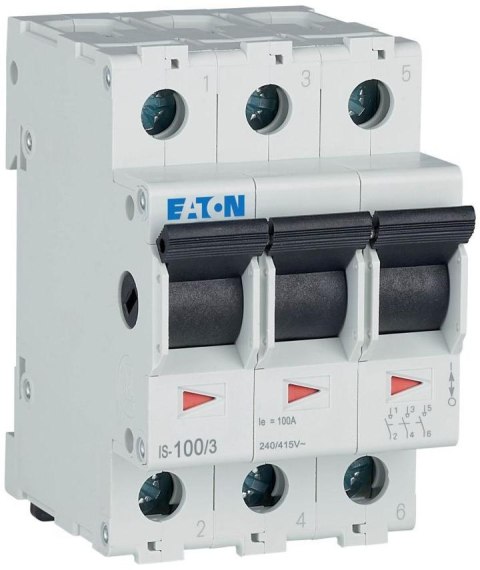 EATON ROZŁĄCZNIK IZOLACYJNY MODUŁOWY 100A 3Z 3P 3M 415V AC IS-100/3 EATON