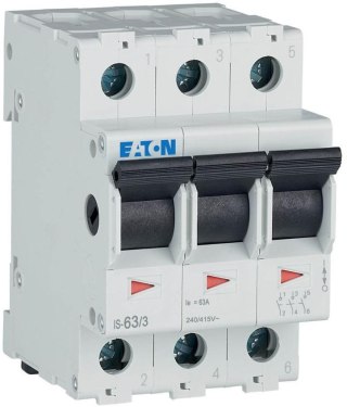 EATON ROZŁĄCZNIK IZOLACYJNY MODUŁOWY 63A 3Z 3P 3M 415V AC IS- 63/3 EATON