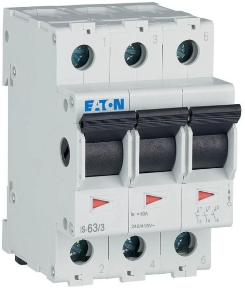 EATON ROZŁĄCZNIK IZOLACYJNY MODUŁOWY 63A 3Z 3P 3M 415V AC IS- 63/3 EATON