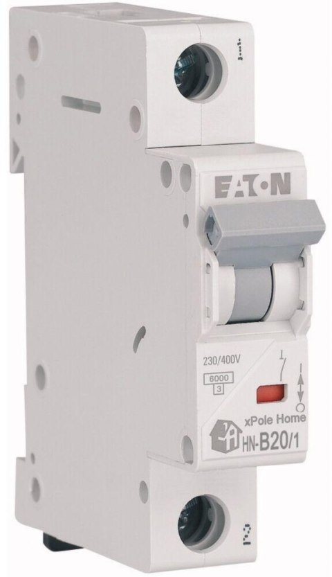 EATON WYŁĄCZNIK NADPRĄDOWY B 20A 1P 1M 6KA HN-B20/1 EATON