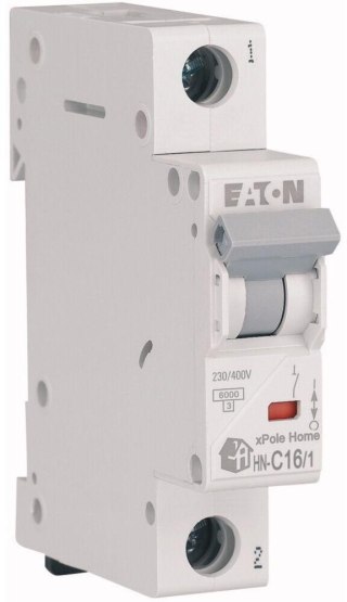 EATON WYŁĄCZNIK NADPRĄDOWY C 16A 1P 1M 6KA HN-C16/1 EATON