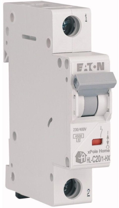 EATON WYŁĄCZNIK NADPRĄDOWY C 20A 1P 1M 6KA HN-C20/1 EATON