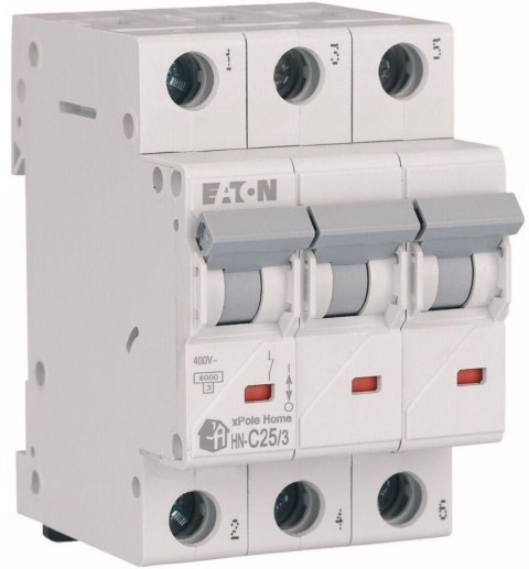 EATON WYŁĄCZNIK NADPRĄDOWY C 25A 3P 3M 6KA HN-C25/3 EATON