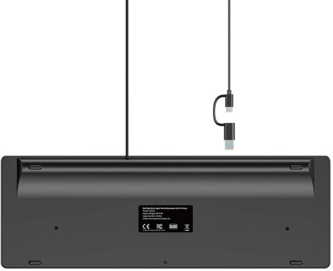 Klawiatura przewodowa Unitek SlimTap USB-C/USB-A UNITEK