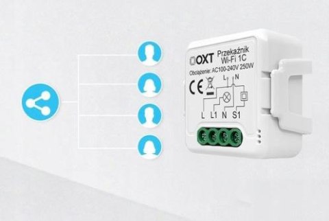 Moduł OXT mini przekaźnik 1 obw. bez N ZigBee TUYA T271 OXT