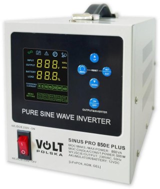 Przetwornica VOLT POLSKA SINUSPRO 850E PLUS 2/230V (500/850W) [AGM, GEL, LiFePO4] VOLT POLSKA