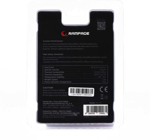 Rampage Termopad XTP-001 38×38×0,2 mm PTM INNY