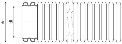 Rura osłonowa karbowana z podwójnym płaszczem KOPOFLEX KF CA 450N 50/41mm niebieska /50m/ KOPOS