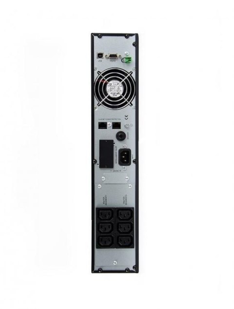 UPS ZASILACZ AWARYJNY Green Cell 1000VA 900W DO SZAFY RACK RTII Z WYŚWIETLACZEM LCD UPS13 GREEN CELL