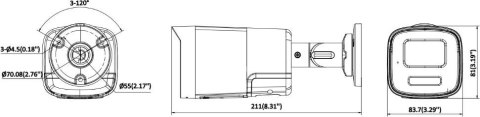 Kamera IP Hikvision DS-2CD1T47G3-LIUF/SL(2.8mm) HIKVISION