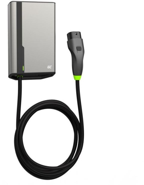 ŁADOWARKA EV Wallbox Green Cell HabuDen EVGC021B2250 22kW TYPE 2 5M GC App NFC BT Wi-Fi GREEN CELL