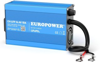 ŁADOWARKA PROSTOWNIK DO AKUMULATORÓW LiFePO4 EUROPOWER CH-LFP/12/10 14,4V 10A KONEKTOR M8 EUROPOWER