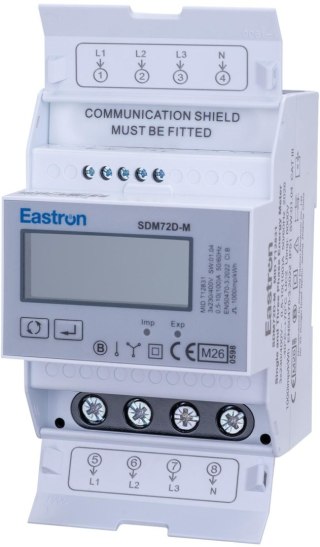 Licznik energii trójfazowy SDM 72 DM MID Modbus VCX