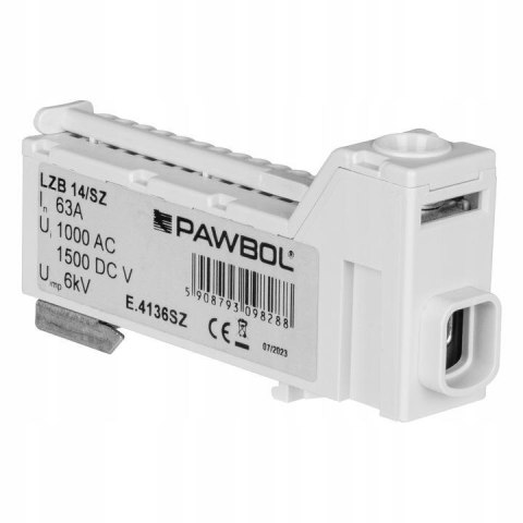 PAWBOL Listwa zaciskowa bezgwintowa LZB E.4136SZ szara PAWBOL